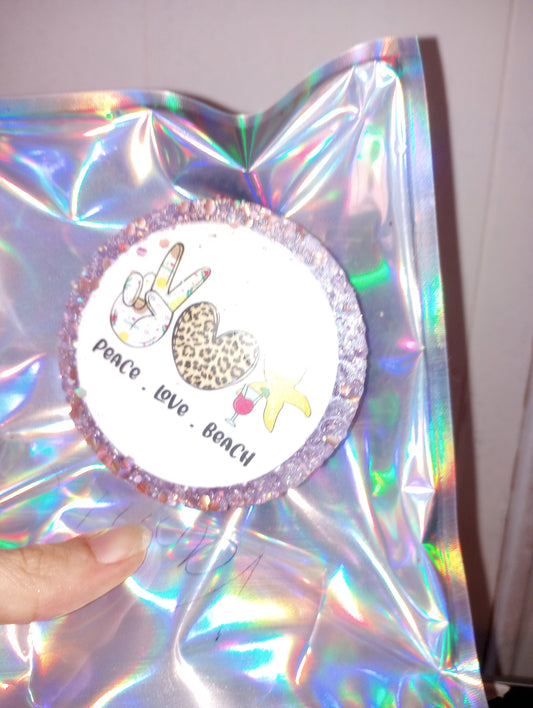 Peace love beach freshie