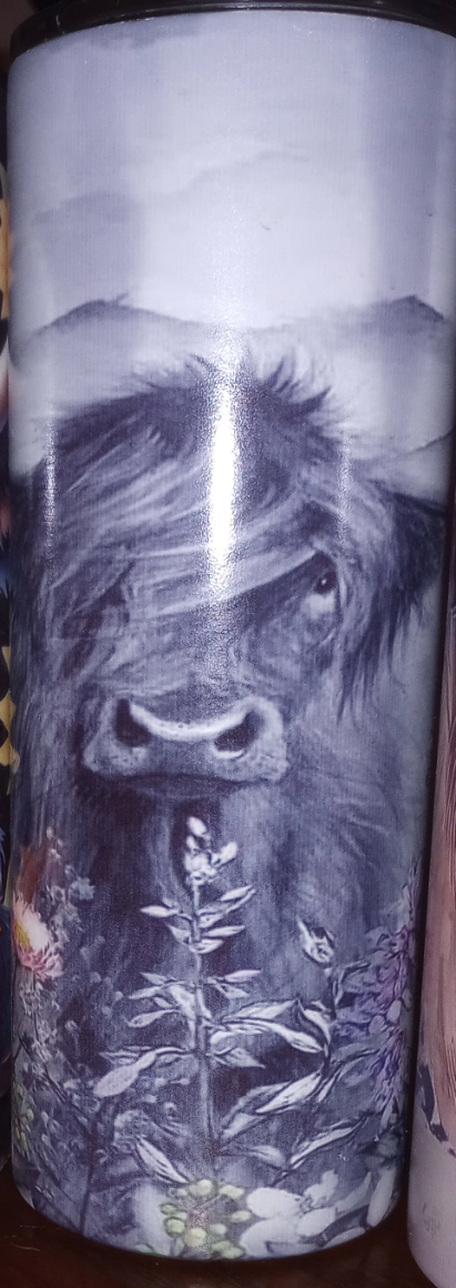25oz highland cow tumbler