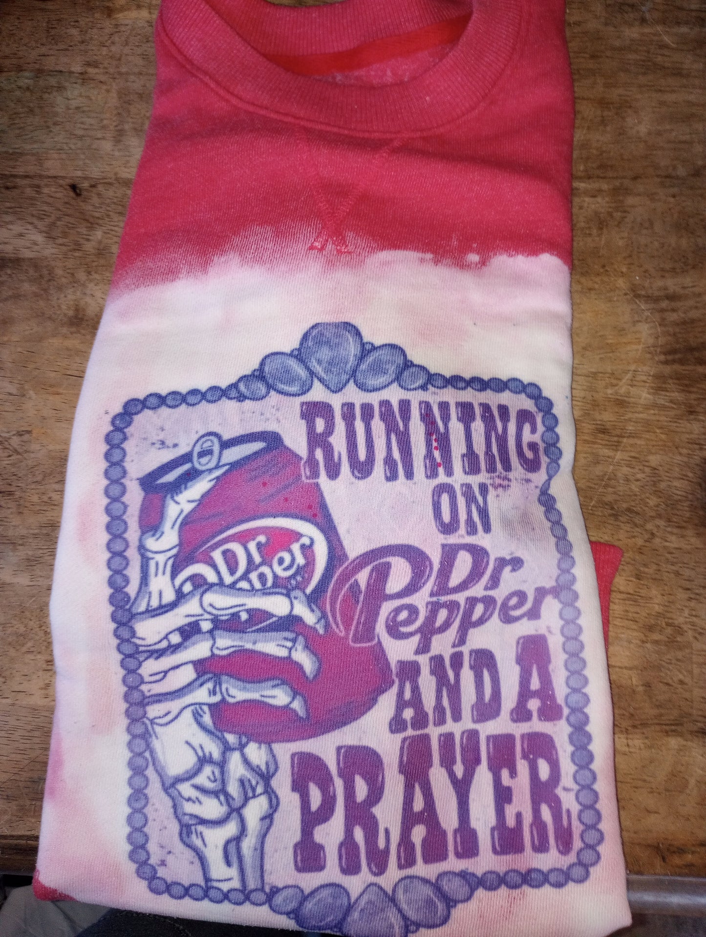 Running on Dr pepper and a prayer sweater
