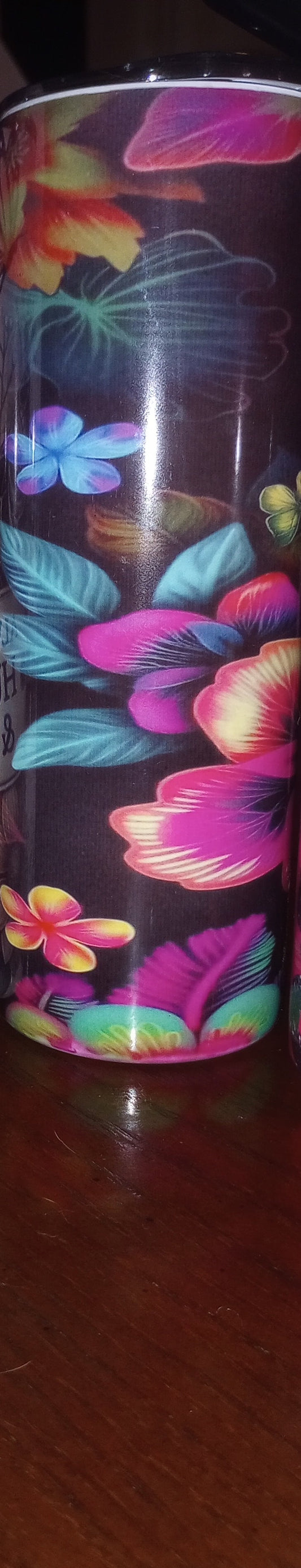 Beautiful flower tumbler